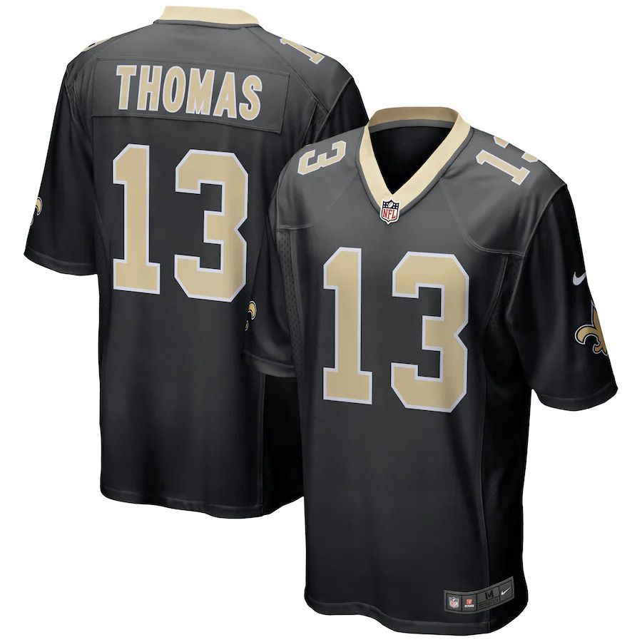 Men New Orleans Saints 13 Michael Thomas Nike Black Team Color Game NFL Jersey